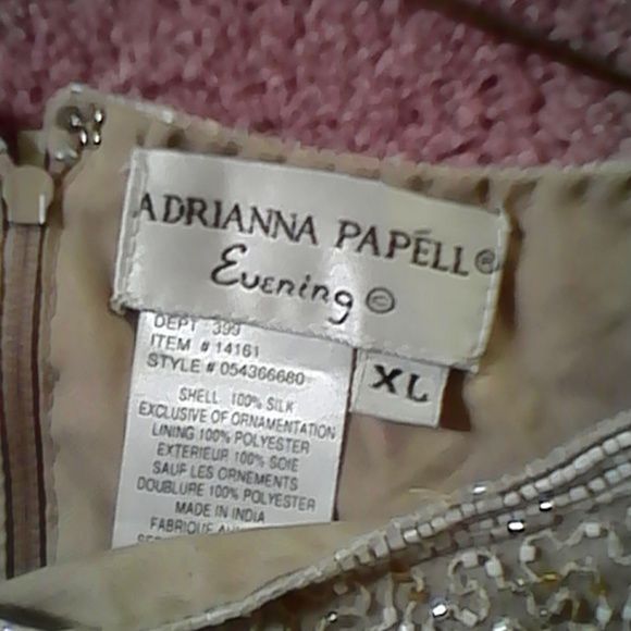 Adrianna Papell Beaded Silk Top New - Picture 5 of 8